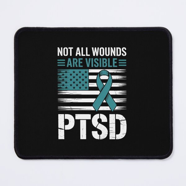 Item preview, PTSD Awareness I Wear Teal Support the Troops designed and sold by khorbiasieno.