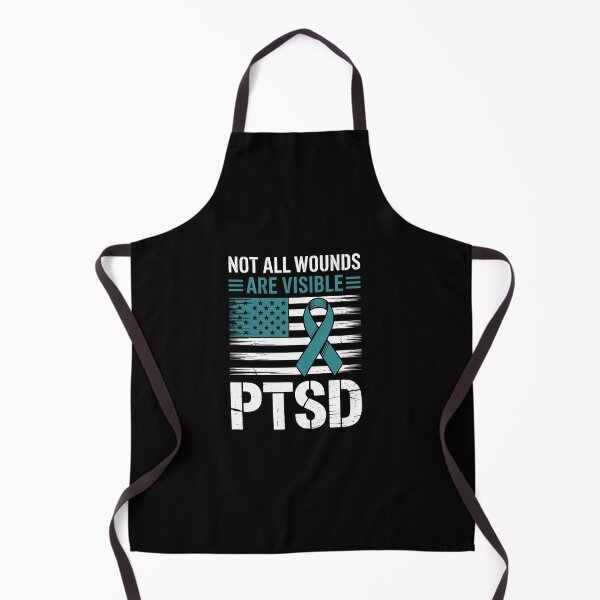 Item preview, PTSD Awareness I Wear Teal Support the Troops designed and sold by khorbiasieno.