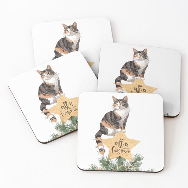 Item preview, Calico Cat Christmas Tree Topper Forgiveness Art designed and sold by flagshiptee.