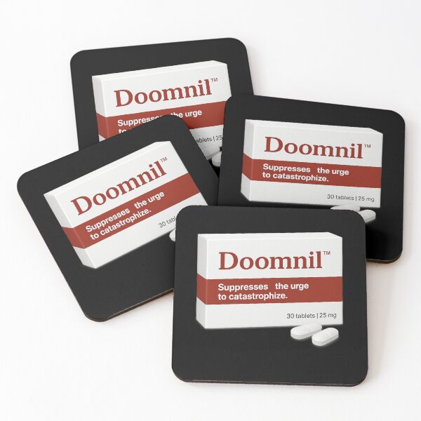 Item preview, Doomnil™ – Fake Medicine Parody for Overthinkers & Catastrophizers designed and sold by pharmafeels.
