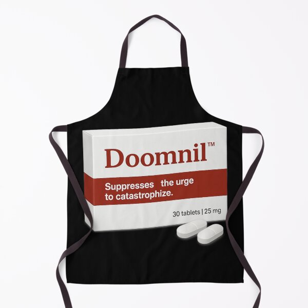 Item preview, Doomnil™ – Fake Medicine Parody for Overthinkers & Catastrophizers designed and sold by pharmafeels.