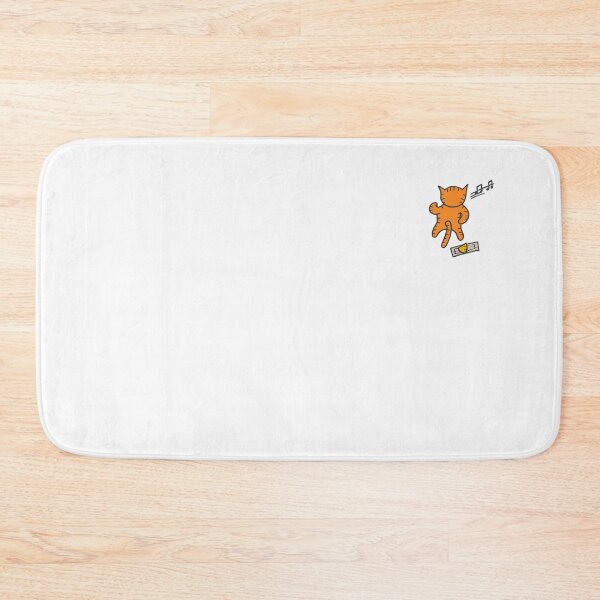 Item preview, Cute Walking Cat Cartoon – Musical Notes Illustration designed and sold by YokoByIngoErno.