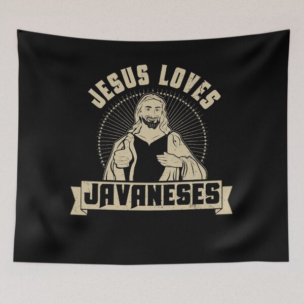 Artikelvorschau, Jesus liebt Hunde Javaneses Hundeliebhaber-Geschenk entworfen und verkauft von shoppzee.