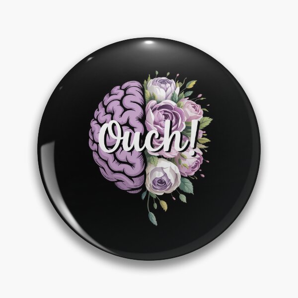 Item preview, Ouch Migraine Awareness Migraine Warrior Migraine Fighter designed and sold by AmparoBoyle.