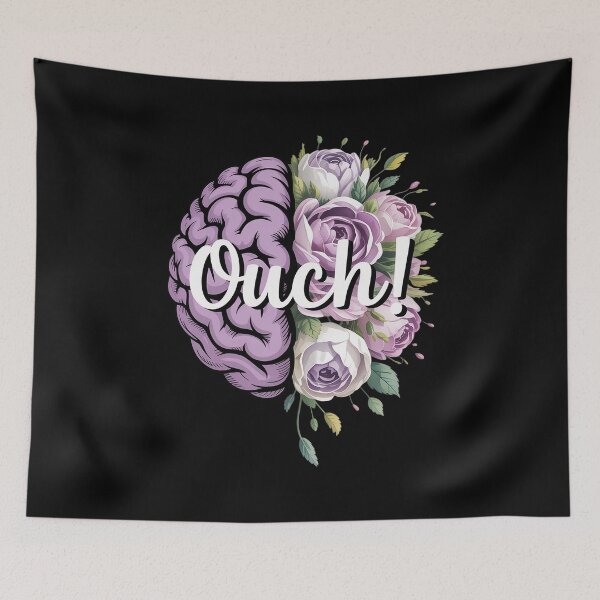 Item preview, Ouch Migraine Awareness Migraine Warrior Migraine Fighter designed and sold by AmparoBoyle.