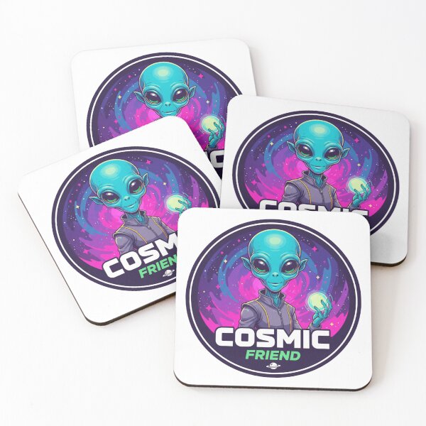Item preview, Cosmic Friend Alien designed and sold by GenzShoppingHub.