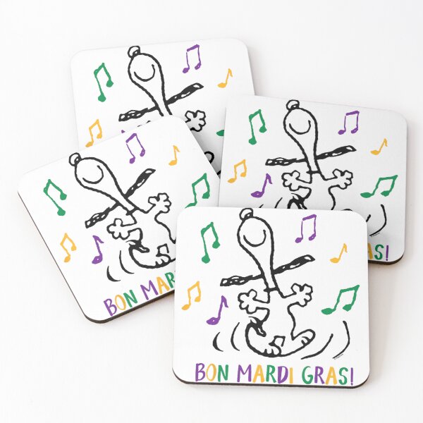 Item preview, Peanuts Mardi Gras Dance – Colorful Festival Celebration Art designed and sold by Casey Damian.