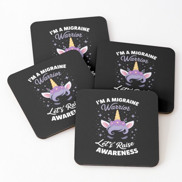 Item preview, Migraine Awareness Unicorn Neurologist Headache Disorder designed and sold by AmparoBoyle.