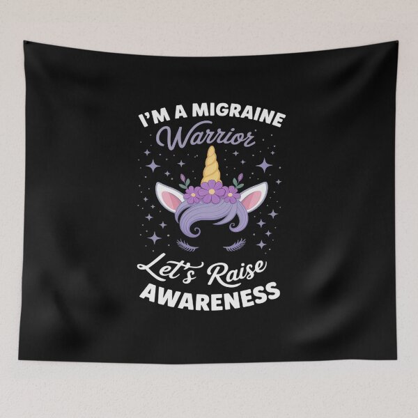 Item preview, Migraine Awareness Unicorn Neurologist Headache Disorder designed and sold by AmparoBoyle.