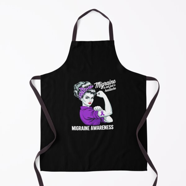 Item preview, Migraine Awareness Not Just Headache Purple Strong Woman designed and sold by khorbiasieno.