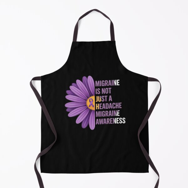 Item preview, Migraine Awareness Not Just A Headache Purple Ribbon designed and sold by VasilisLamArt.