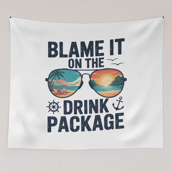 Item preview, Cruise Blame It On The Drink Package Summer Vacation  designed and sold by JonGogue.