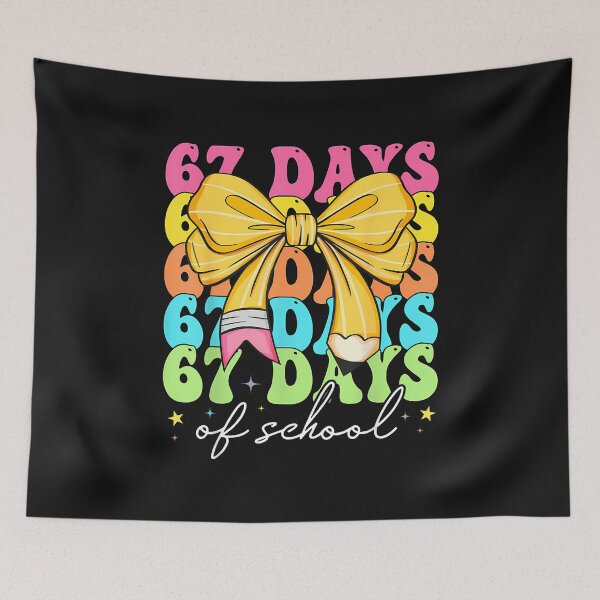 Item preview, 67 Days Of School Pencil Coquette Bow 67Th Day Of School designed and sold by TalalosART.