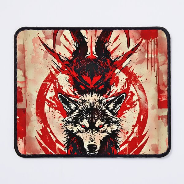 Item preview, Blood Ritual Wolf – Mystic Protector Illustration designed and sold by Neer arts.