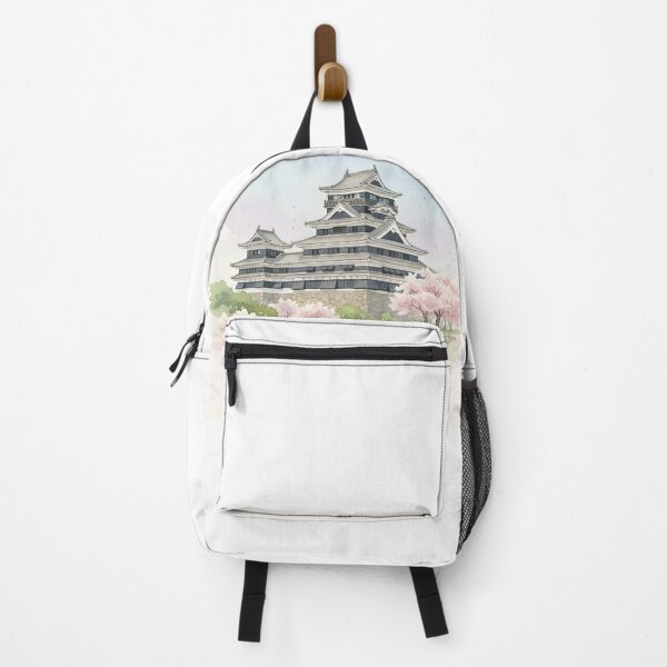 Item preview, Japanese Kumamoto Temple and Cherry Blossoms designed and sold by Clay Artista.