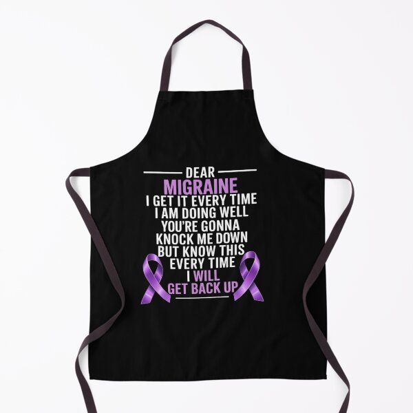 Item preview, Migraine Awareness Headache I will get back up Purple designed and sold by DrewLeuschke.