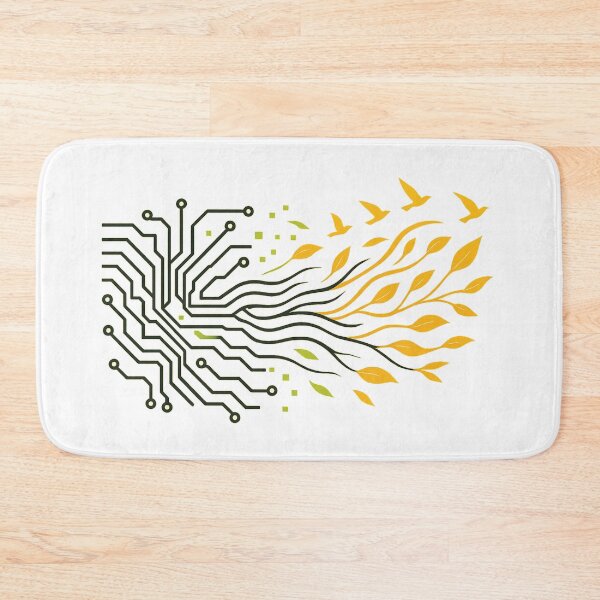 Item preview, Digital Zen - Circuit Board Wind & Leaf Design designed and sold by Ataqhin.