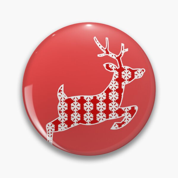 Item preview, Festive Red Snowflake Reindeer Silhouette – Christmas Holiday Design designed and sold by HopeAndHustle.
