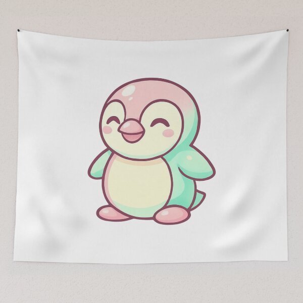 Item preview, Kawaii Pastel Penguin • Cute Chibi Animal Aesthetic for Soft Girl & Cozy Vibes designed and sold by SirensSageStone.