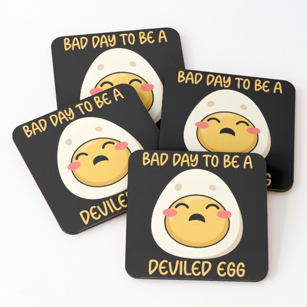 Item preview, Bad Day to Be A Deviled Egg Fall Thanksgiving Food Meme designed and sold by FurrFunPrints.