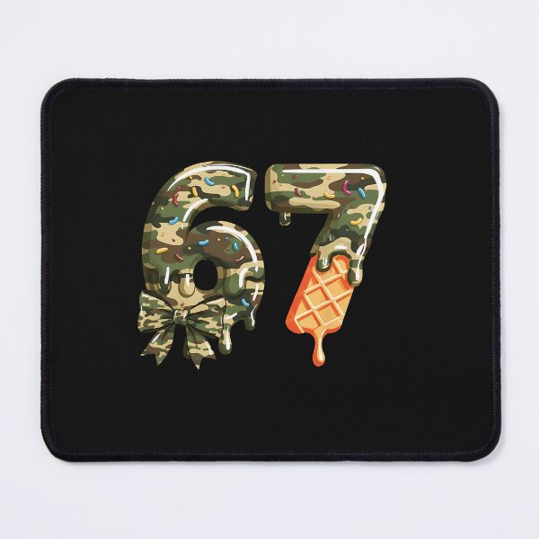Item preview, 67 Ice Cream Drip Meme Funny Six Seven Camouflage Camo designed and sold by TalalosART.
