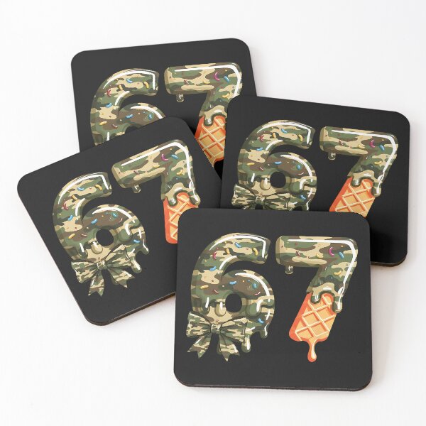 Item preview, 67 Ice Cream Drip Meme Funny Six Seven Camouflage Camo designed and sold by TalalosART.