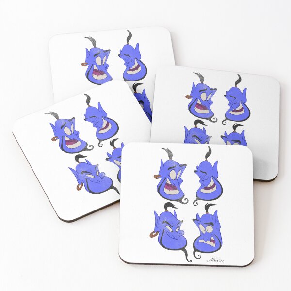 Item preview, Genie Expressions Art – Colorful Cartoon Emotion Faces Illustration designed and sold by Olivia Matteo.