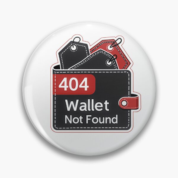 Item preview, Black Friday 404 Wallet | Developer Shopping Humor | Programmer Sale Gift designed and sold by Dev Life Designs.