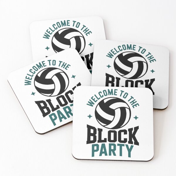 Item preview, Welcome to the Block Party Volleyball Middle Blocker Graphic designed and sold by Moon-Ape.