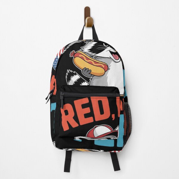 Item preview, Raccoon 4th Of July US Flag Patriotic Red White Feral designed and sold by MonsterBuddiess.
