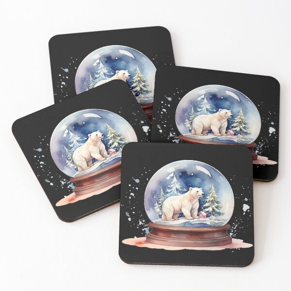 Item preview, Winter magic in a snow globe – watercolor polar bear designed and sold by Rose Design & Photos.