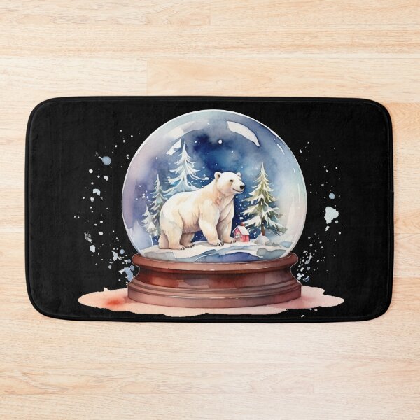 Item preview, Winter magic in a snow globe – watercolor polar bear designed and sold by Rose Design & Photos.