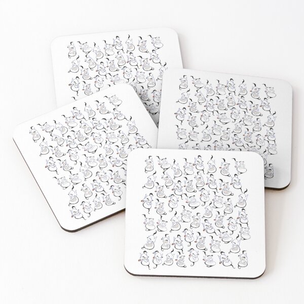 Item preview, Genie Pattern – Playful Cartoon Expression Repeat Design designed and sold by Talia Isaac.