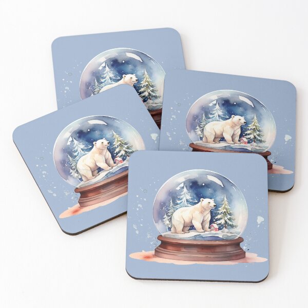 Item preview, Winter magic in a snow globe – watercolor polar bear designed and sold by Rose Design & Photos.