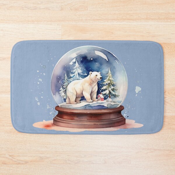Item preview, Winter magic in a snow globe – watercolor polar bear designed and sold by Rose Design & Photos.