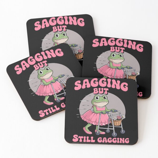 Item preview, Sagging But Still Gagging  Frog Lady Meme designed and sold by MonsterBuddiess.