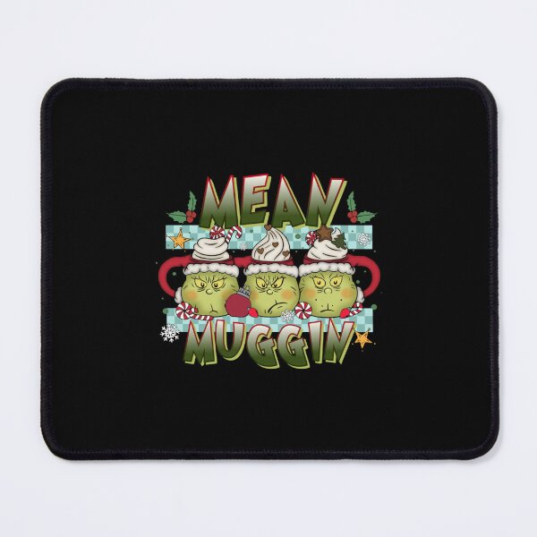 Item preview, Grinch Mean Muggin – Funny Christmas Mug Faces Holiday Art designed and sold by Talia Isaac.