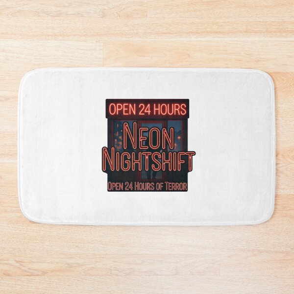 Item preview, “Neon Nightshift” - Open 24 Hours (of Terror) T-Shirt designed and sold by Rare Plus Apparel!.