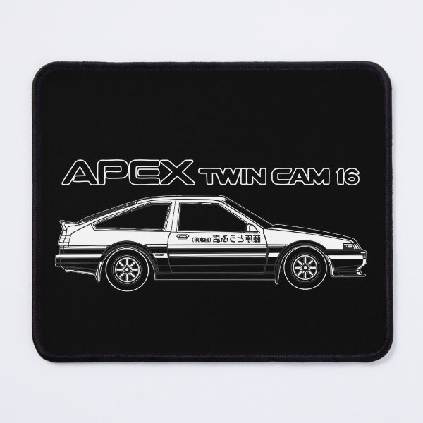 Item preview, line art drifter street racing Takumi Fujiwara 86 4a-ge 16v twin cam designed and sold by cowtownCOWBOY.