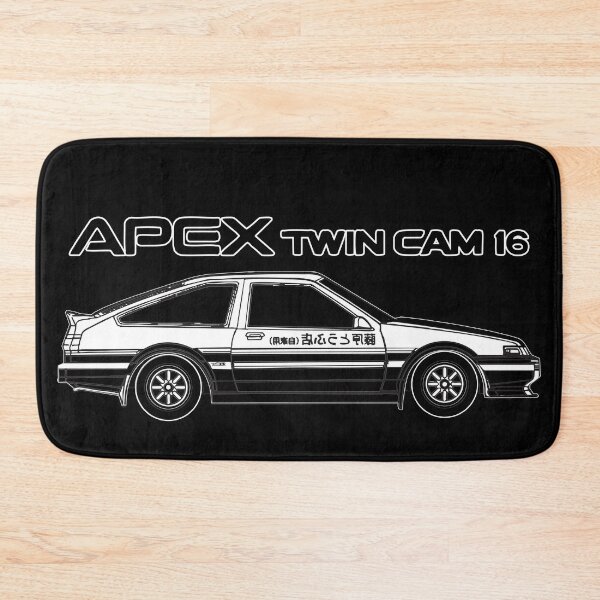 Item preview, line art drifter street racing Takumi Fujiwara 86 4a-ge 16v twin cam designed and sold by cowtownCOWBOY.