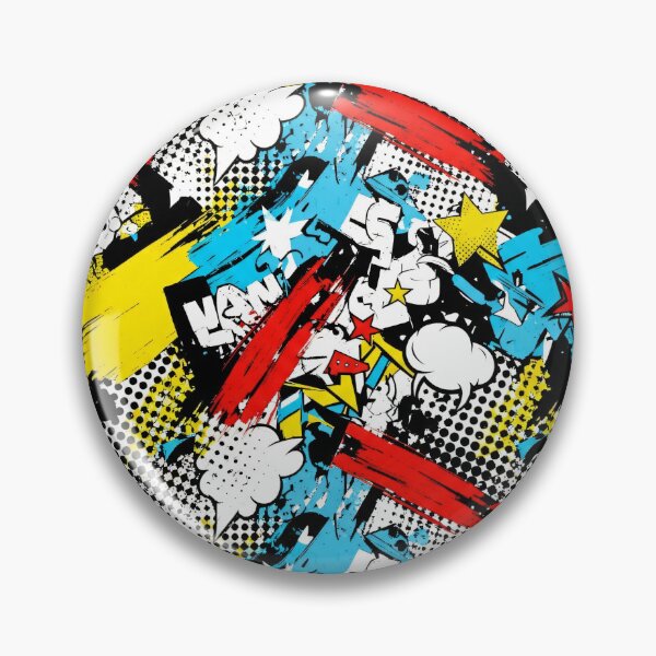 Item preview, Comic Chaos Pop Pattern designed and sold by Kaleidoscope Print.