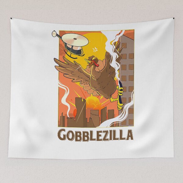 Item preview, Funny Quote Humor Style Happy Thanksgiving Retro Gobblezilla designed and sold by nguyenconguan80.
