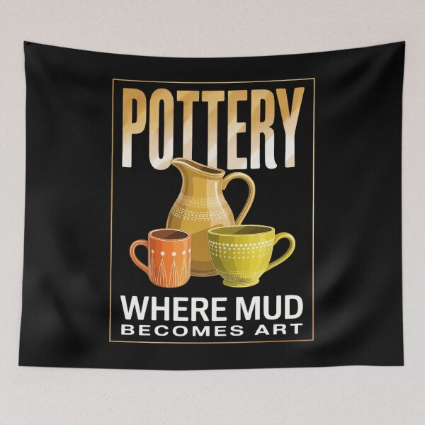 Item preview, Where Mud Becomes Art, Pottery Maker and Ceramicist designed and sold by Moon-Ape.