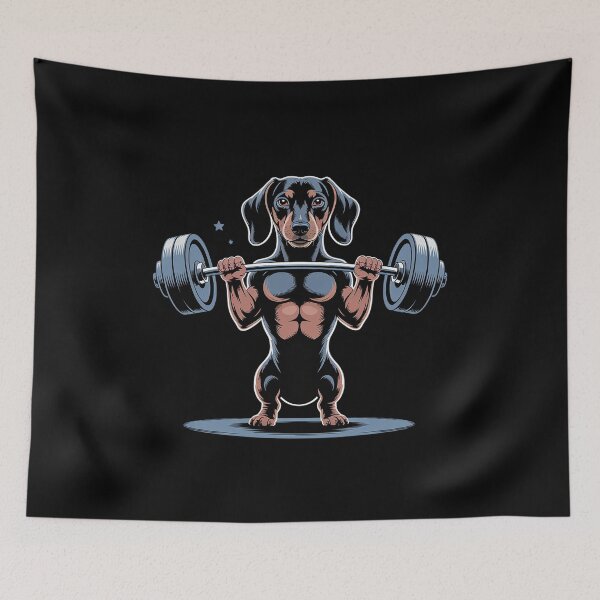 Item preview, Dachshund Fitness Gym designed and sold by JonGogue.