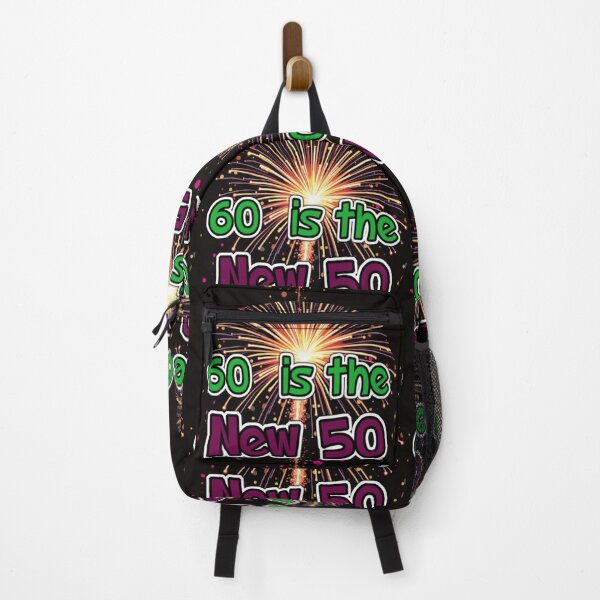Item preview, 60 is the new 50 typographic colorful celebratory design designed and sold by SmashingDeals.