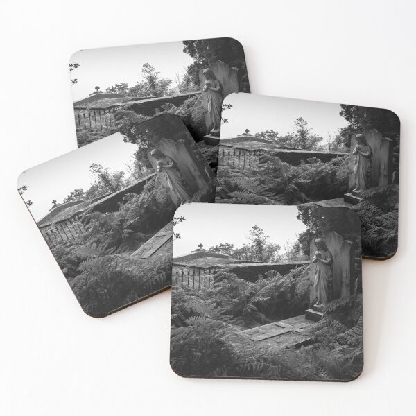 Item preview, grave with ferns in black and white designed and sold by FotoMahieu.