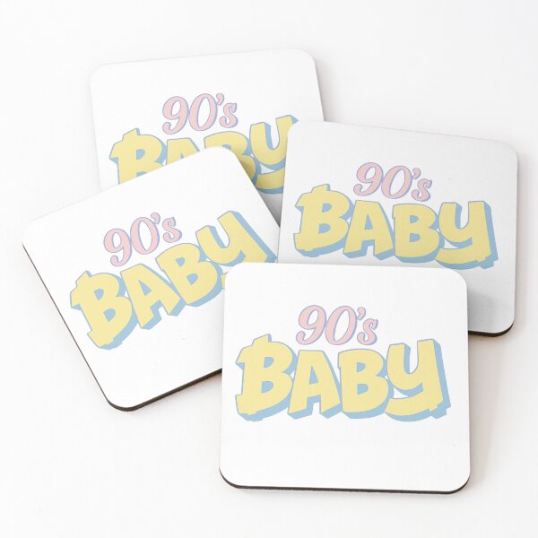 Item preview, 90’s Baby Retro Bubble Letters • Pastel Yellow & Blue Kidcore Y2K Aesthetic designed and sold by SirensSageStone.