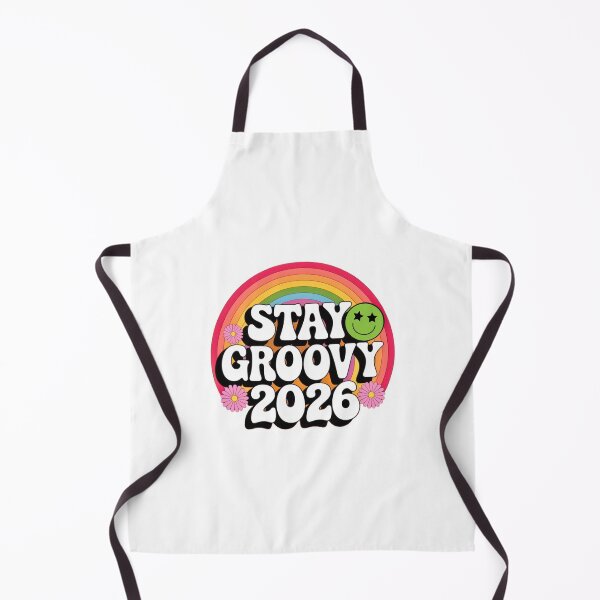 Item preview, Groovy New Year 2026 Retro Rainbow Aesthetic Design designed and sold by BunBuntheDog-.