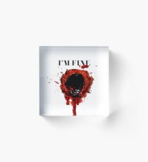 I'm Fine Acrylic Block