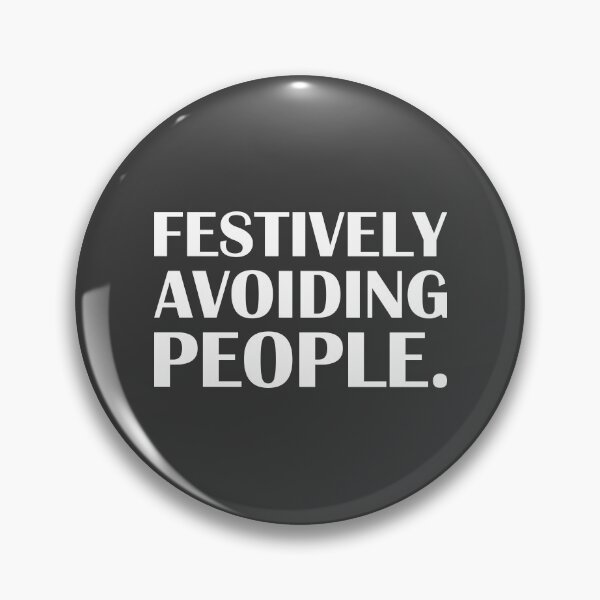 Item preview, Festively Avoiding People. / Introvert Joke Funny T-Shirt Label designed and sold by introvertvibes.